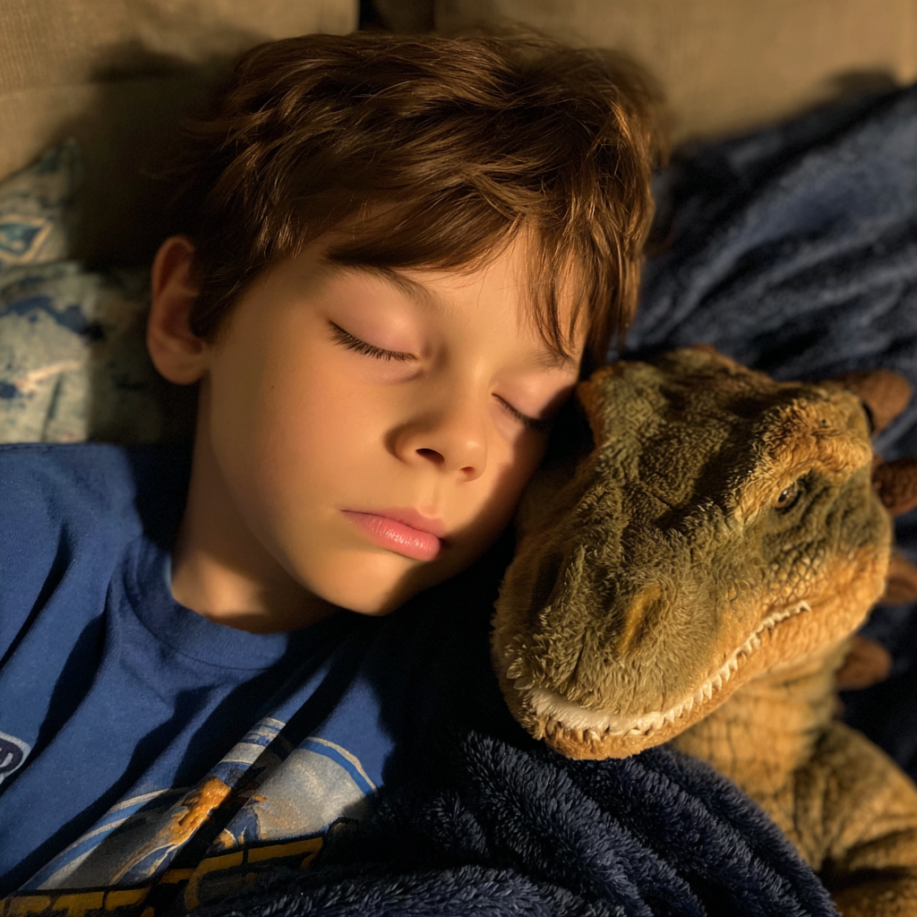 Un petit garçon endormi | Source : Midjourney