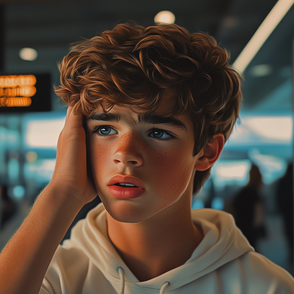 Un adolescent anxieux | Source : Midjourney