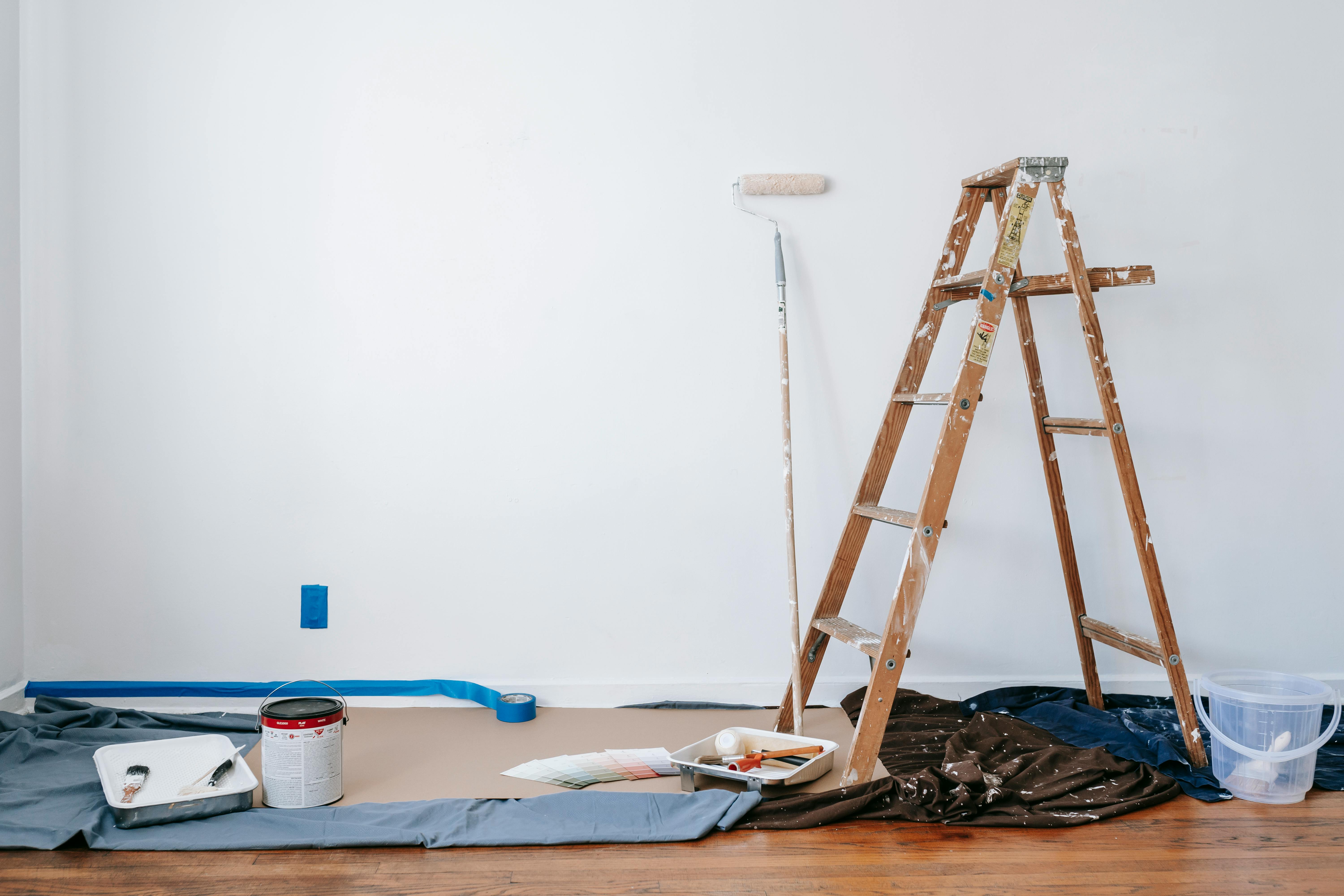 Une pièce en cours de rénovation. | Source : Pexels