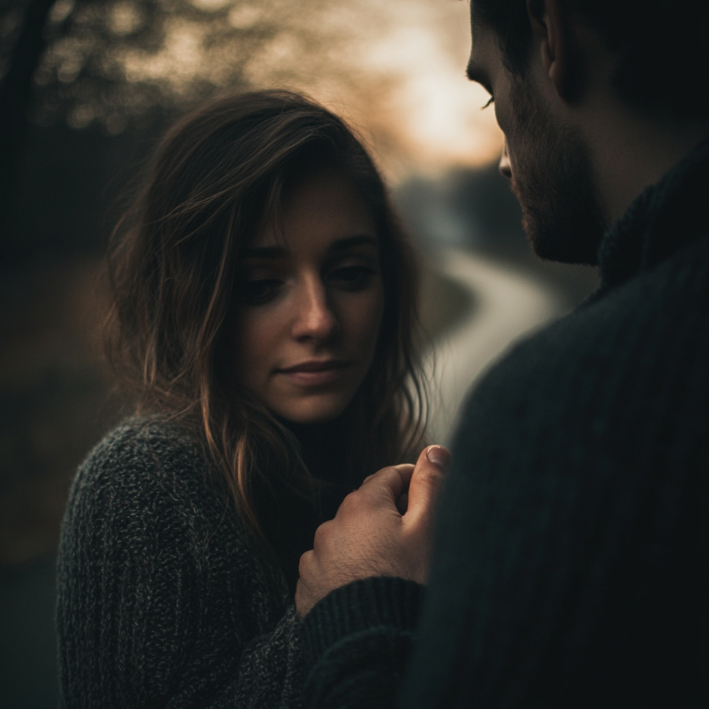 Une femme qui discute avec un homme | Source : Midjourney