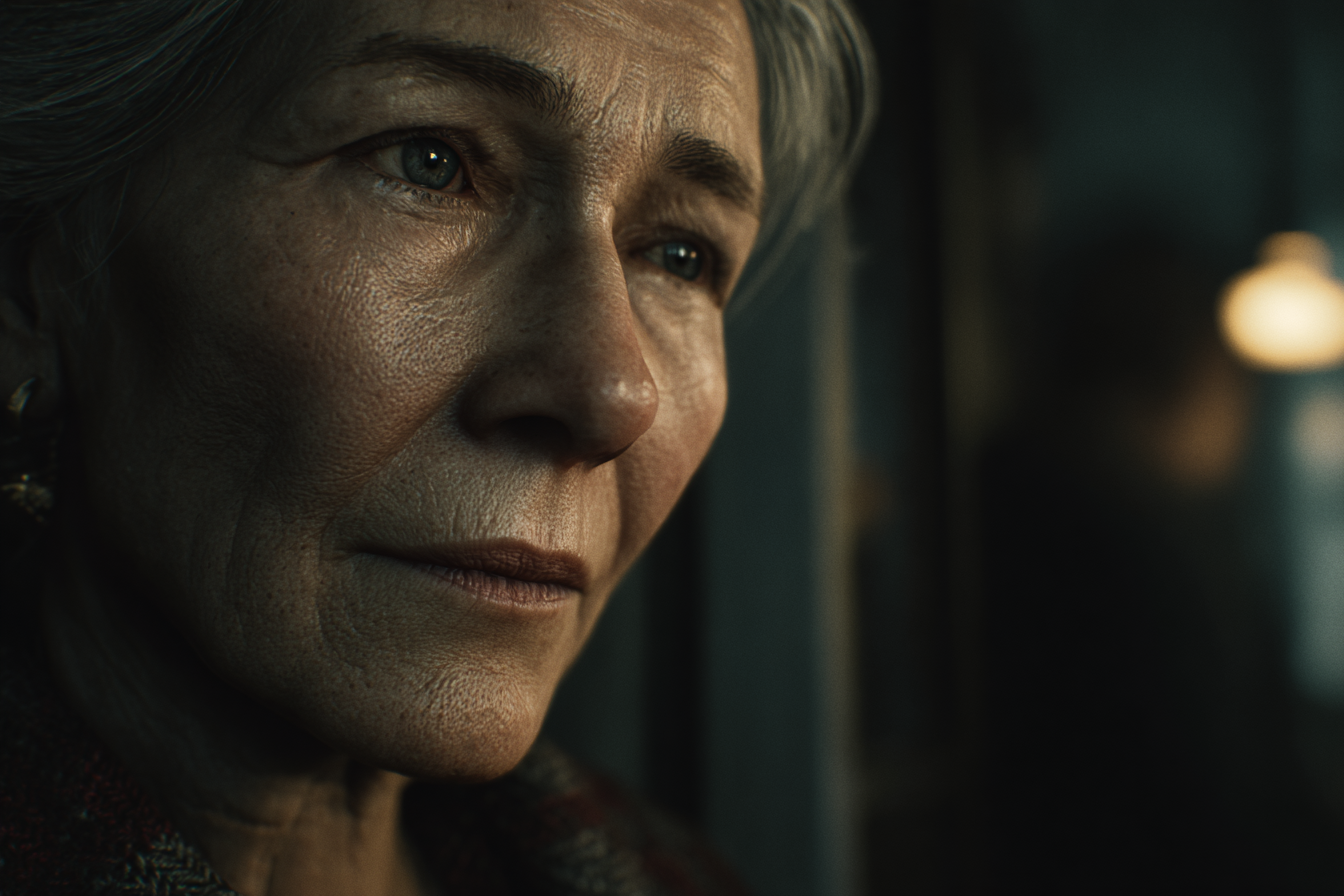 Une femme âgée triste | Source : Midjourney