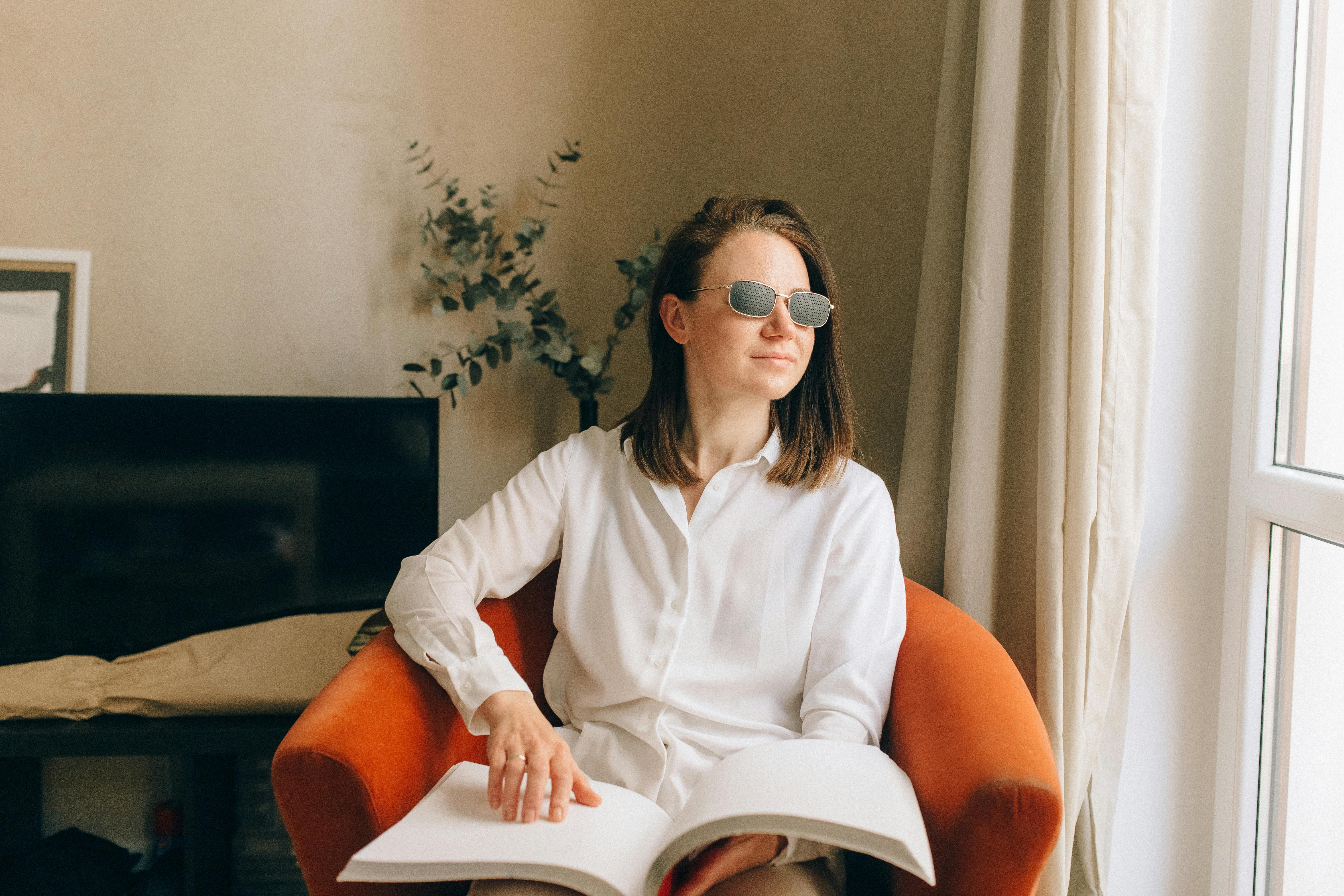 Une femme aveugle | Source : Pexels