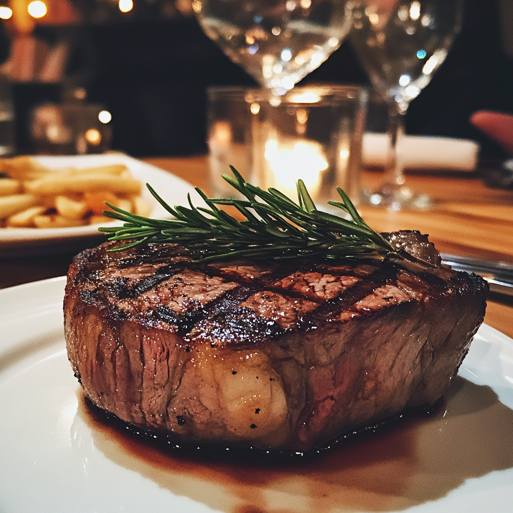 Un steak dans une assiette | Source : Midjourney