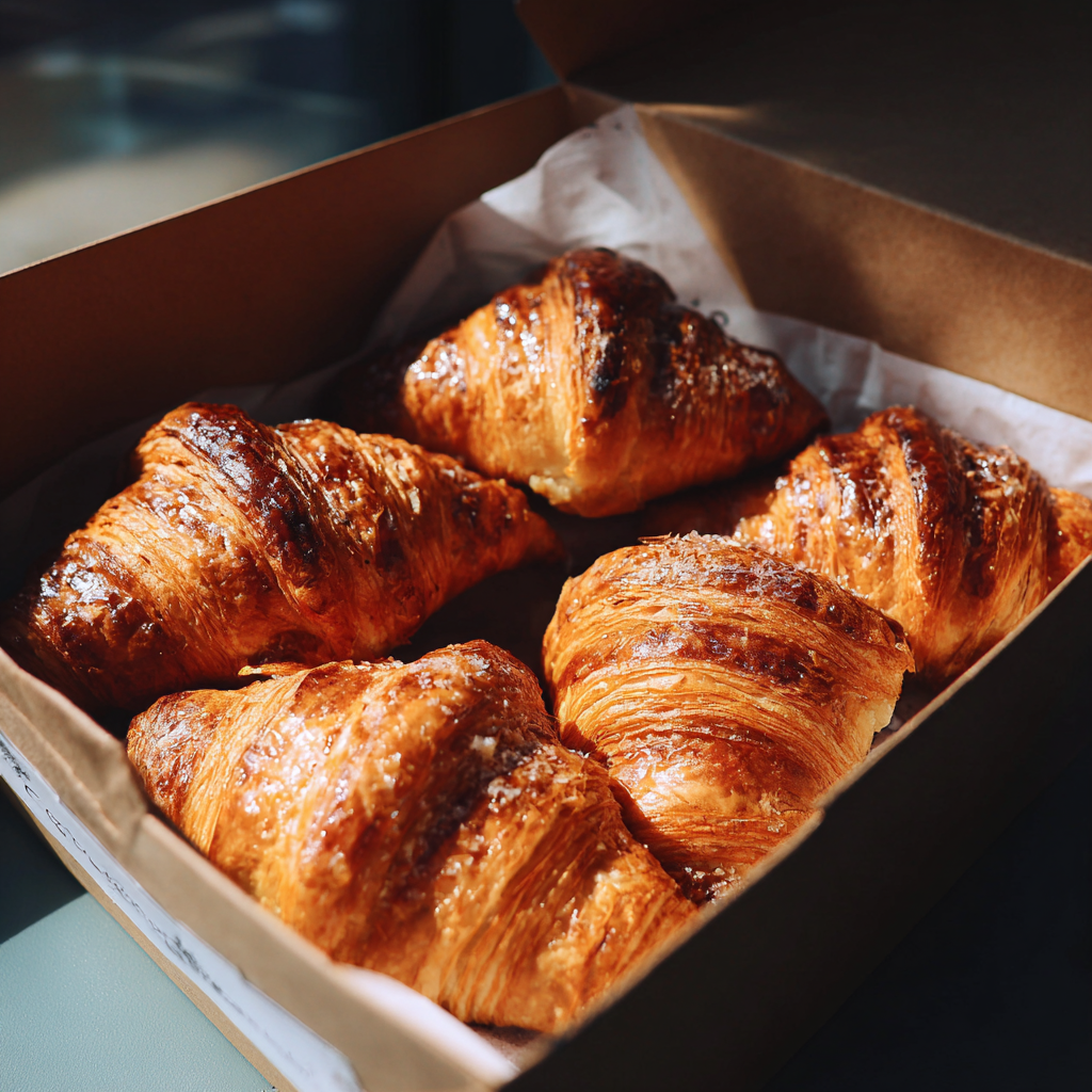 Une boîte de croissants | Source : Midjourney