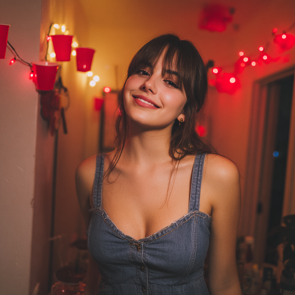 Une jeune femme souriante | Source : Midjourney