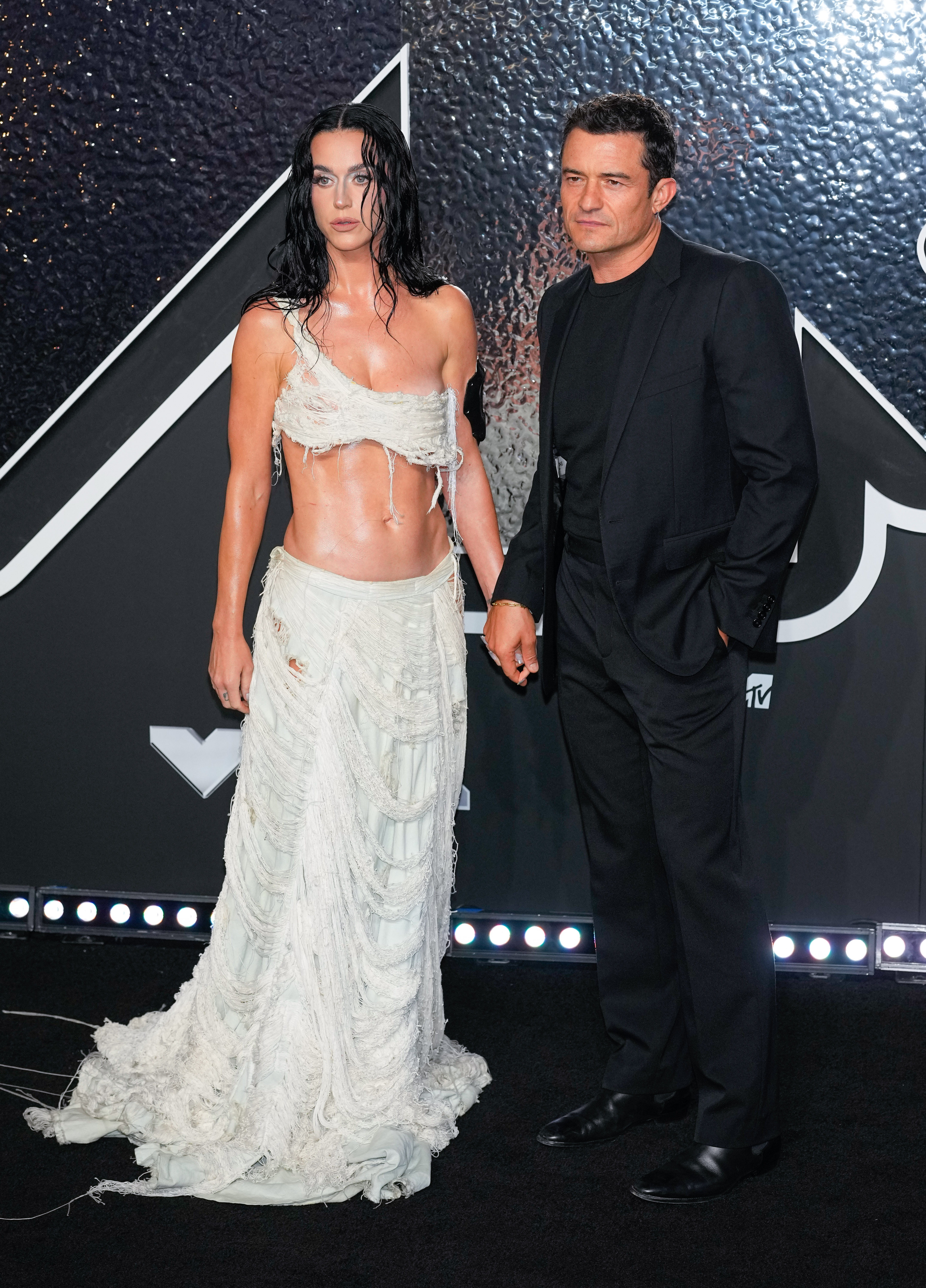 Katy Perry et Orlando Bloom aux MTV Video Music Awards 2024, le 11 septembre 2024, à New York. | Source : Getty Images