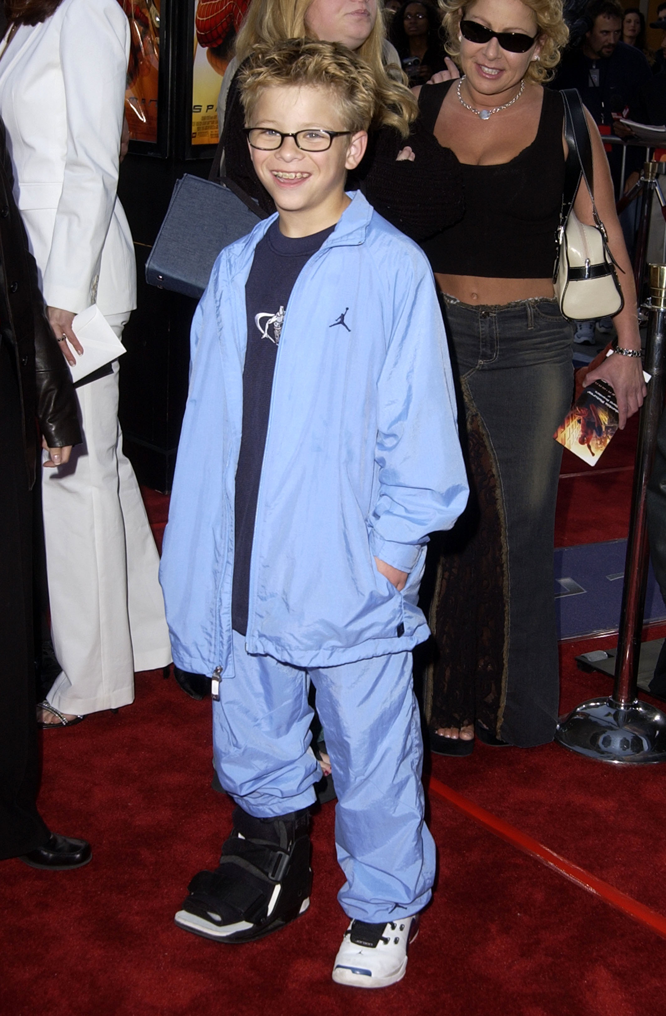 Jonathan Lipnicki lors de la première de « Spider-Man » au Mann Village à Westwood, en Californie, en 2002. | Source : Getty Images