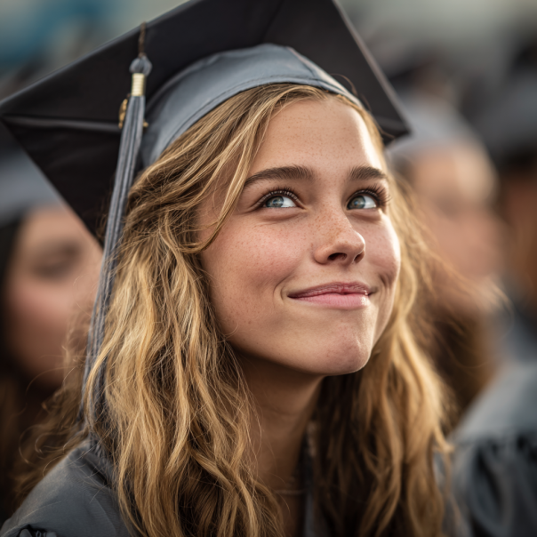 Un diplômé souriant | Source : Midjourney