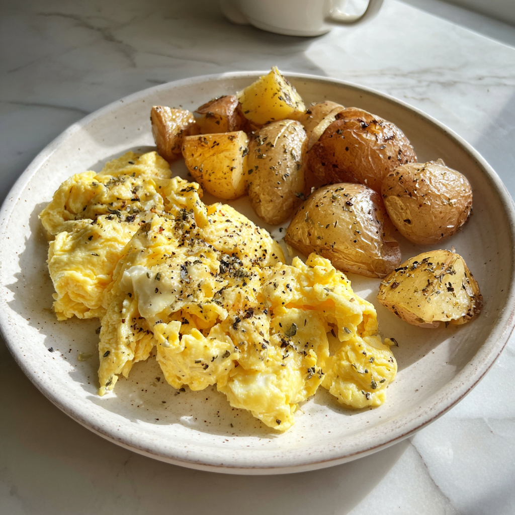 Une assiette de nourriture sur un comptoir | Source : Midjourney