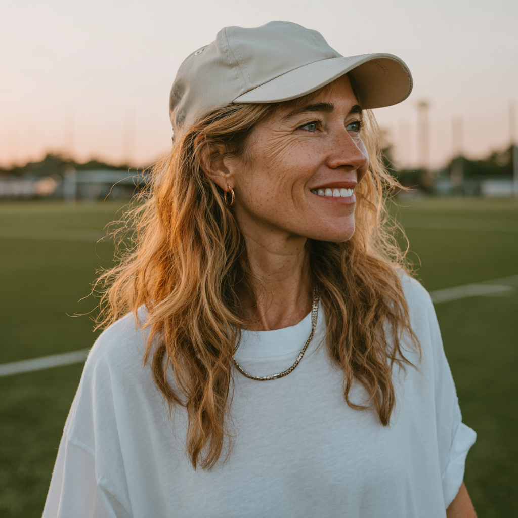 Une mère de famille souriante | Source : Midjourney