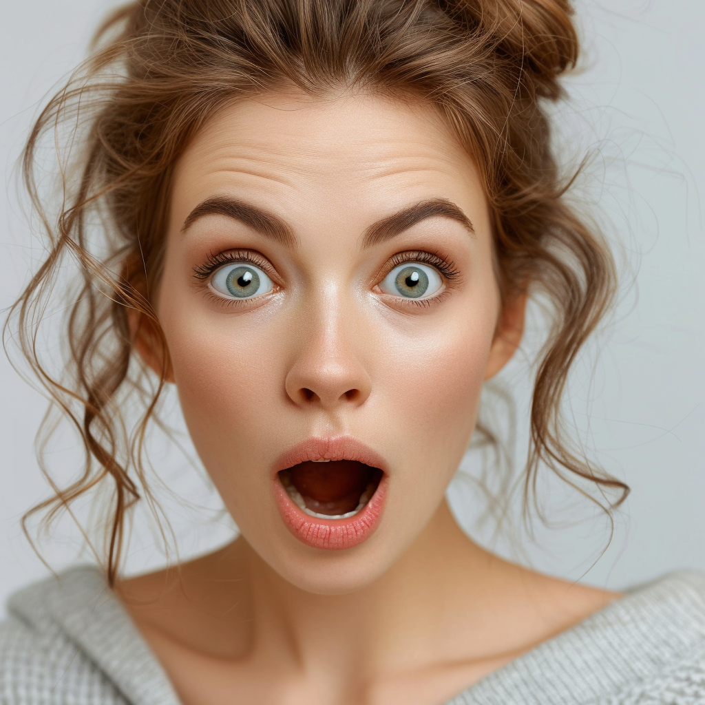 Une jeune femme choquée | Source : Midjourney