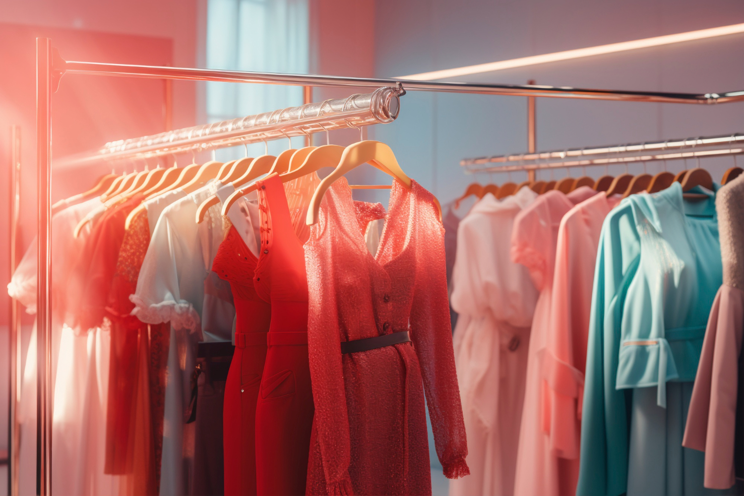 Vêtements sur un porte-vêtements | Source : Freepik