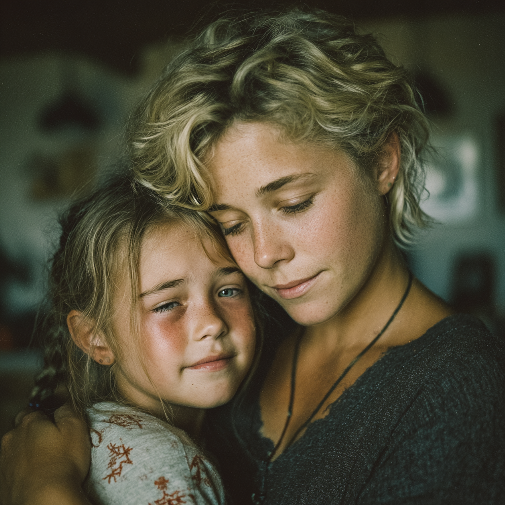 Une mère réconfortant sa fille | Source : Midjourney