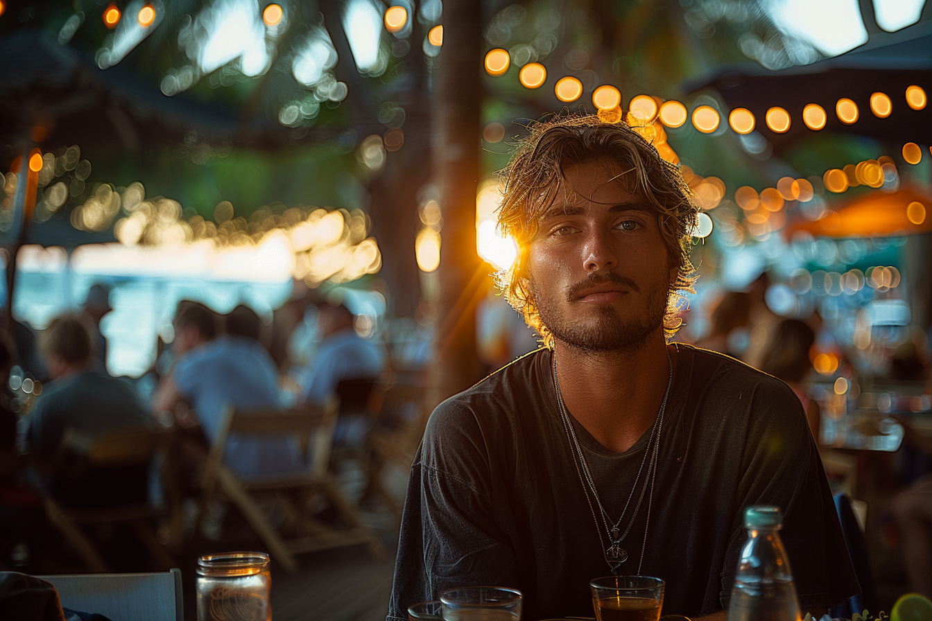 Un homme à une fête | Source : Midjourney