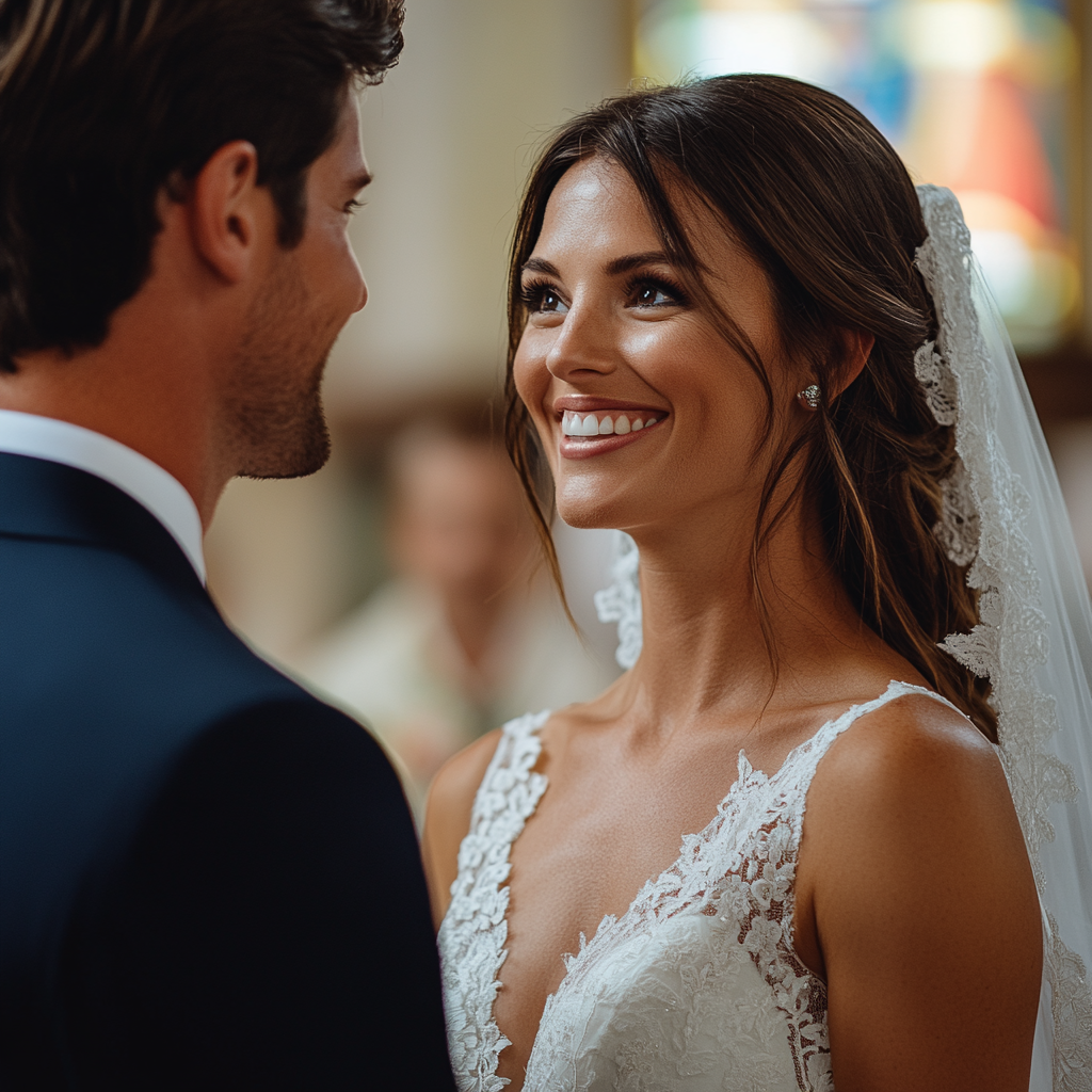Une mariée et un marié devant l'autel | Source : Midjourney