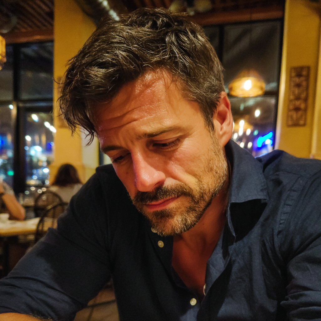 Gros plan sur un homme bouleversé | Source : Midjourney