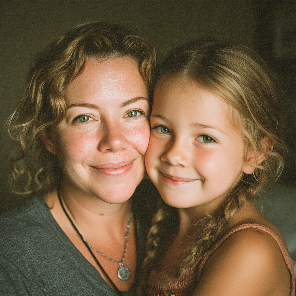 Une mère et une fille heureuses | Source : Midjourney