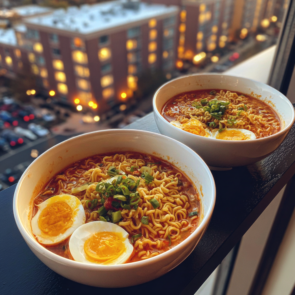 Deux bols de ramen | Source : Midjourney