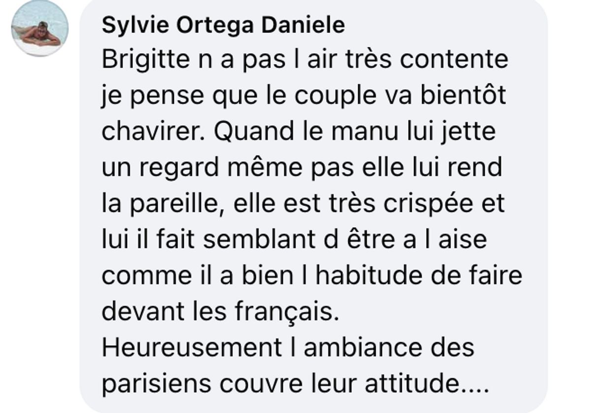 Commentaire d'internaute sur l'apparence de Brigitte Macron | Source : capture Facebook@Gala