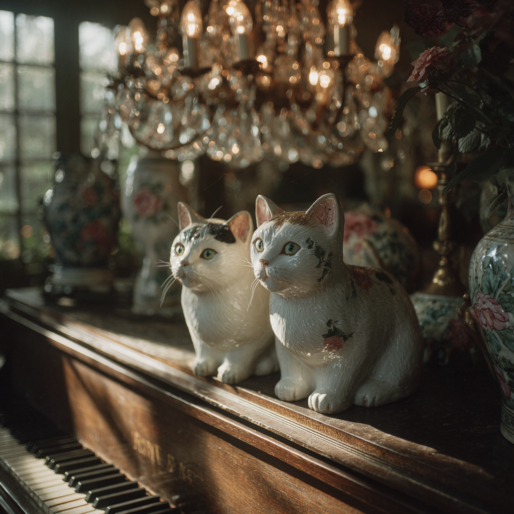 Deux ornements sur un piano | Source : Midjourney