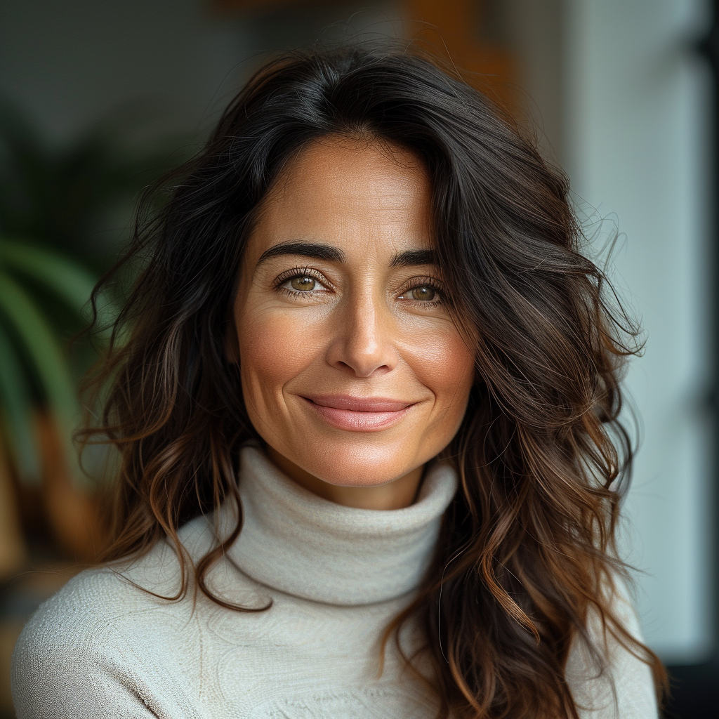 Une femme âgée souriante | Source : Midjourney