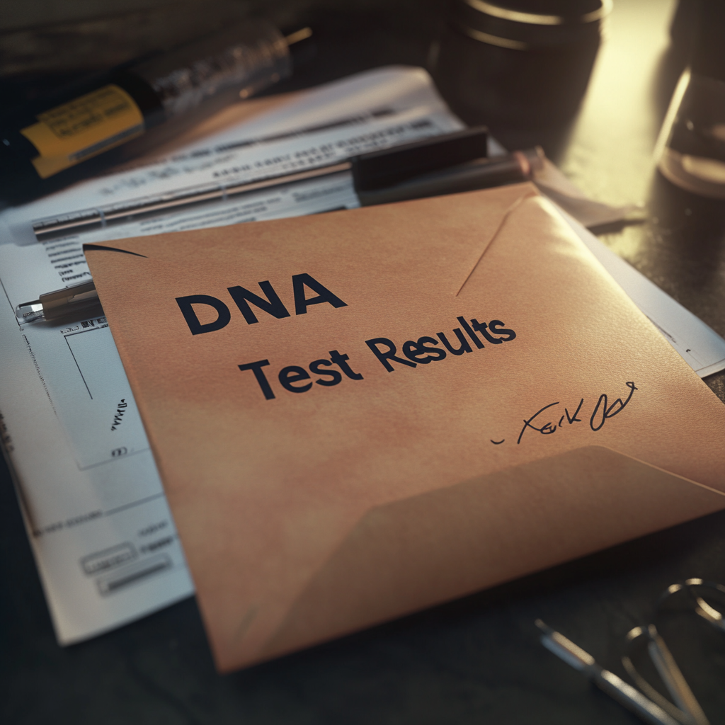 Une enveloppe sur une table | Source : Midjourney