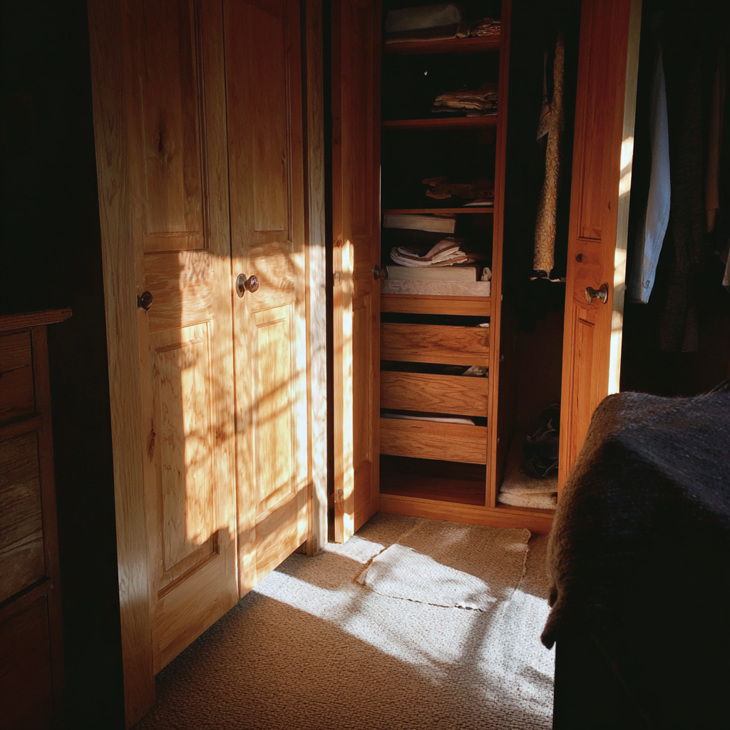 Un placard dans une chambre à coucher | Source : Midjourney