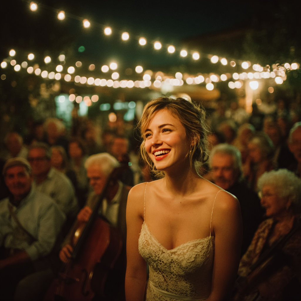 Une mariée heureuse lors de son mariage | Source : Midjourney