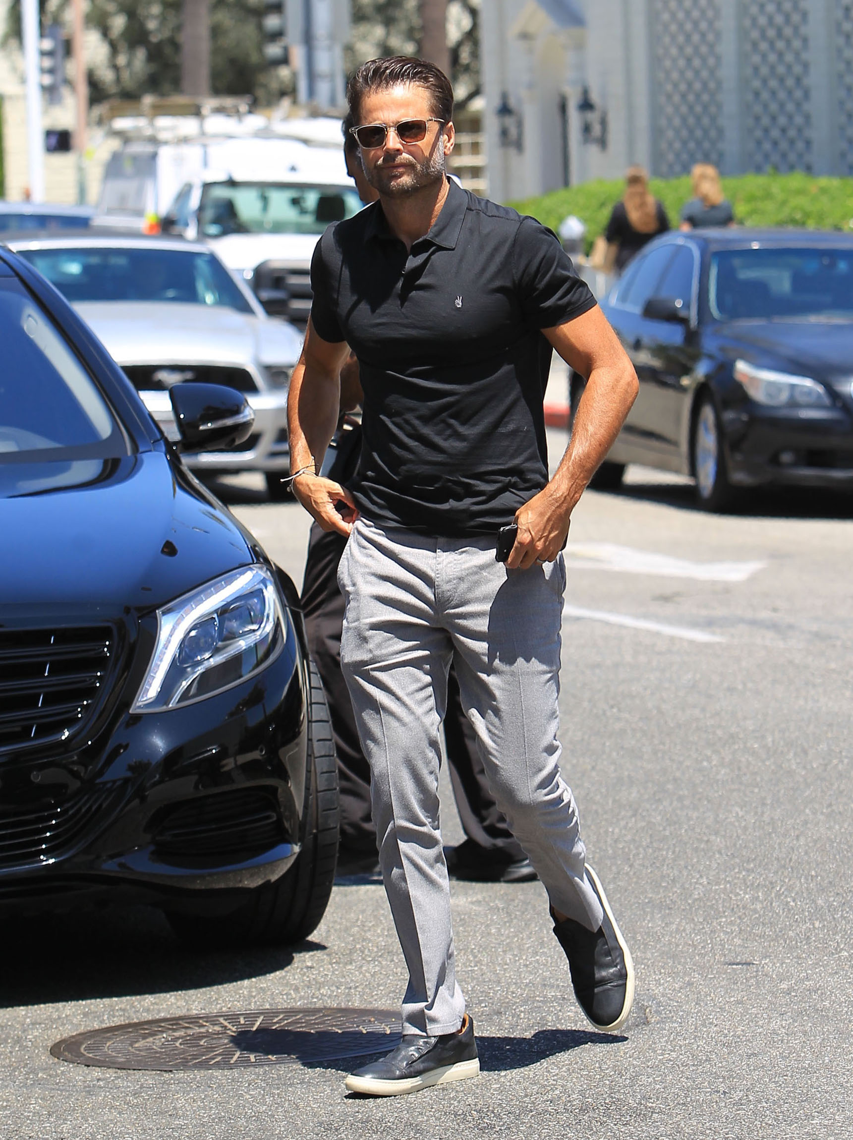 David Charvet repéré le 26 juillet 2017, à Los Angeles, en Californie. | Source : Getty Images