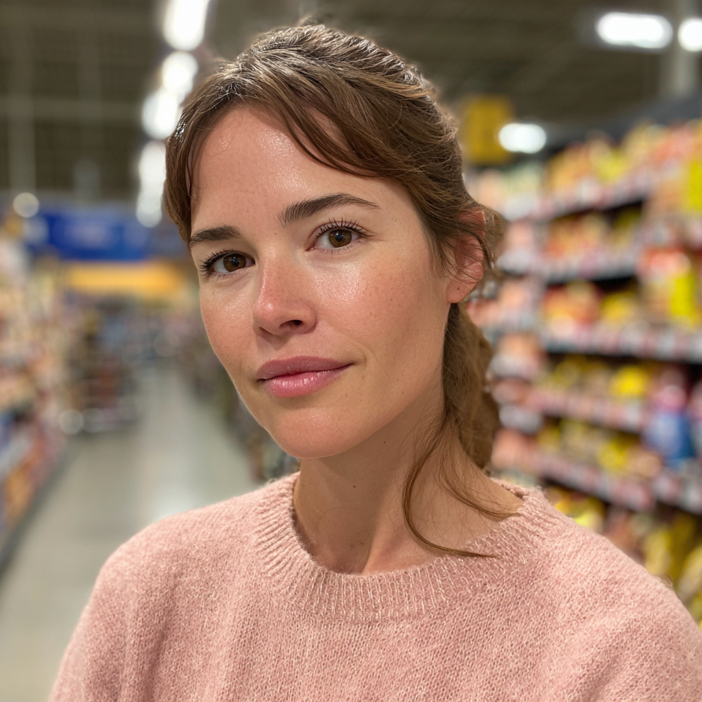 Gros plan sur une femme souriante | Source : Midjourney