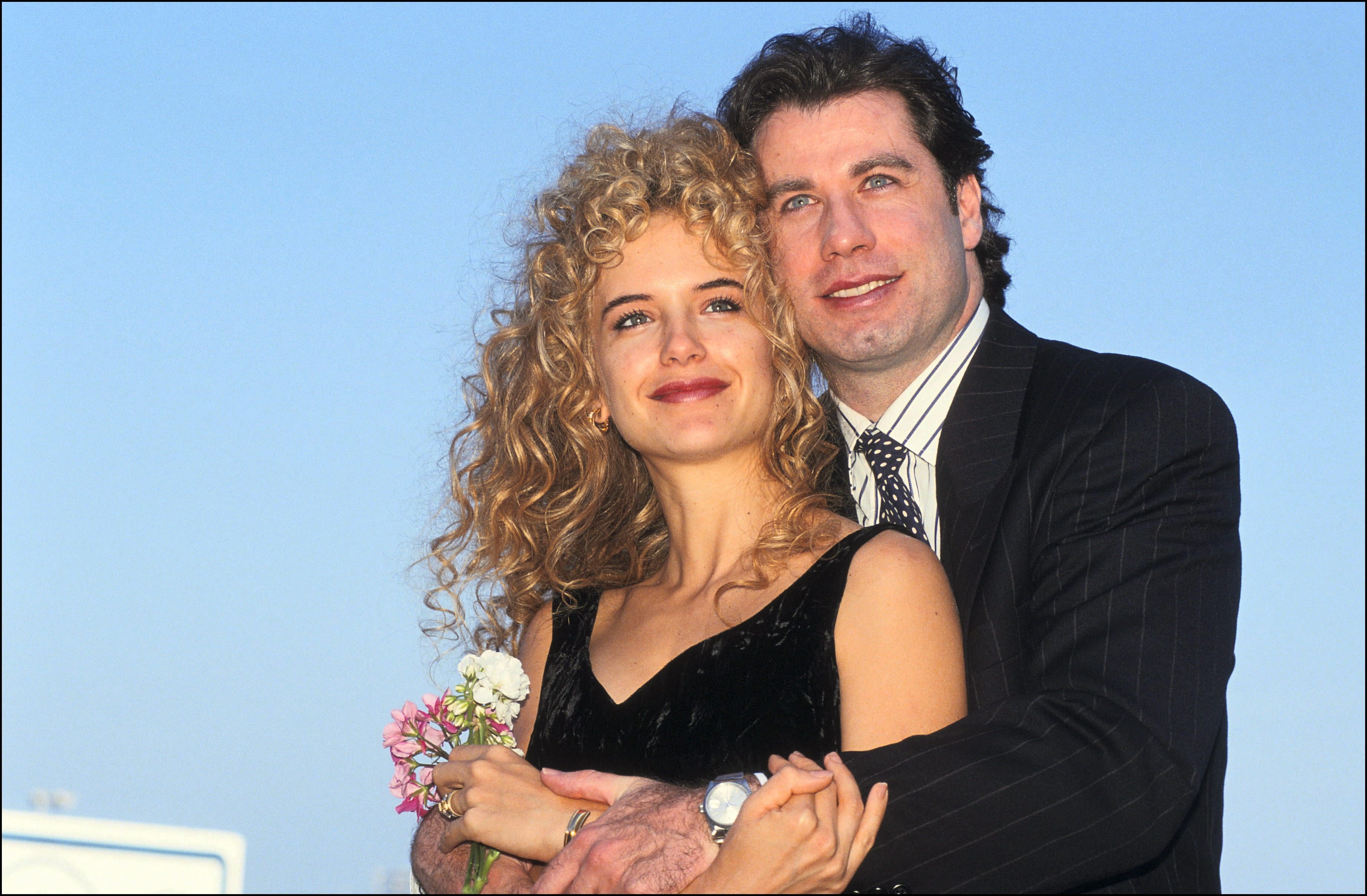 Kelly Preston et John Travolta au festival du film de Deauville, le 8 septembre 1991, en France. | Source : Getty Images