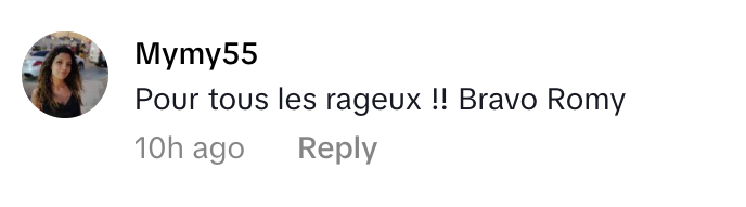 Commentaire d'internaute sur la victoire de Romy | Source : capture tiktok.com/@gabriel_attal