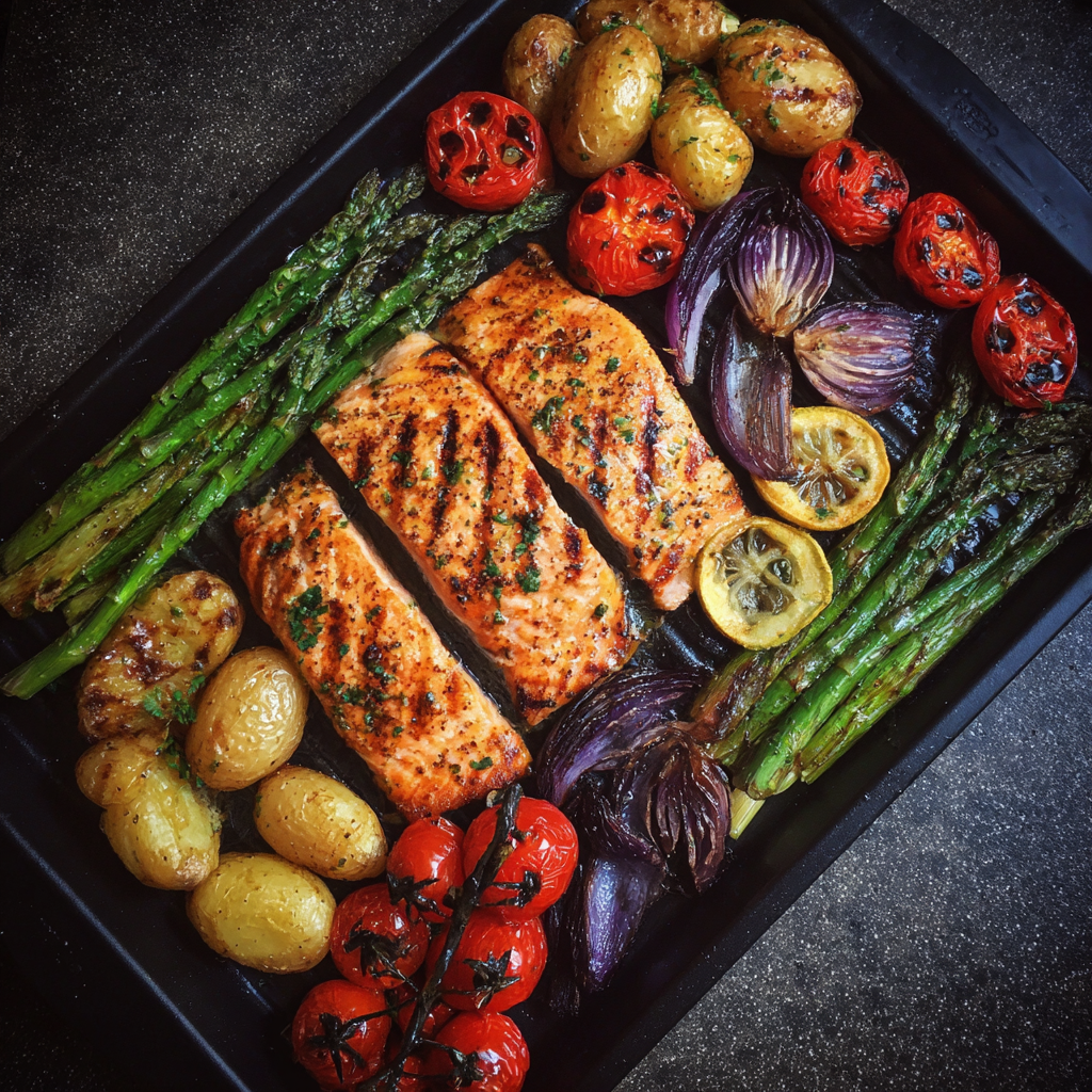 Nourriture sur un plateau | Source : Midjourney