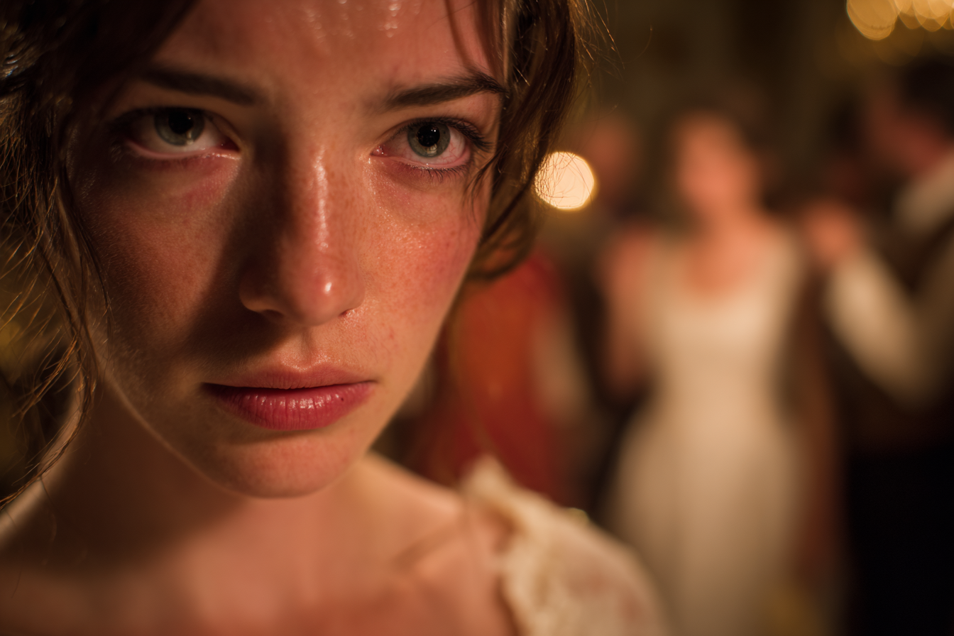 Gros plan sur le visage d'une femme | Source : Midjourney