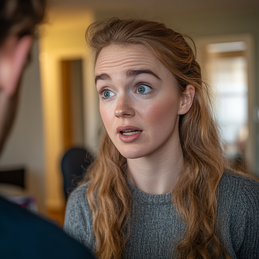 Une femme qui parle à son mari | Source : Midjourney