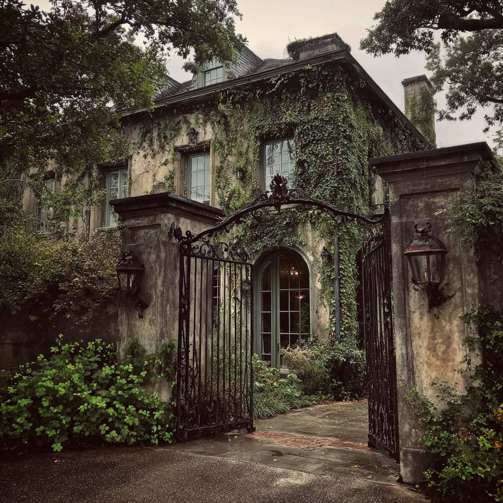 L'extérieur d'un manoir | Source : Midjourney