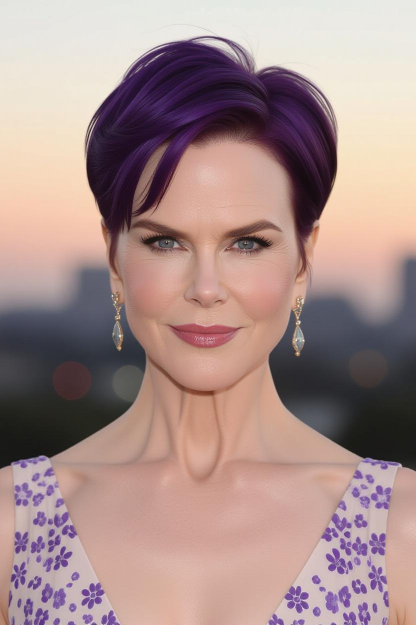 Une image de Nicole Kidman générée par l'IA avec une coiffure différente | Source : Grok