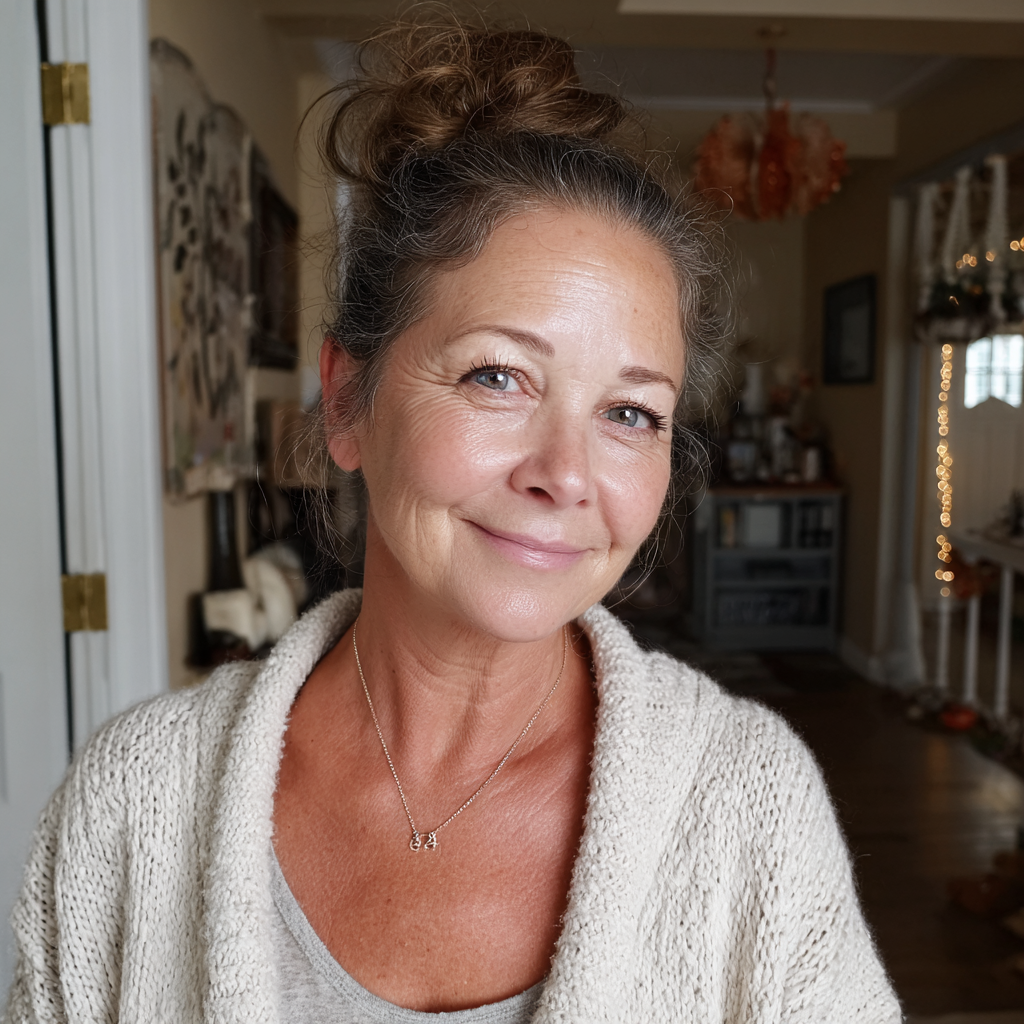 Une femme âgée souriante | Source : Midjourney