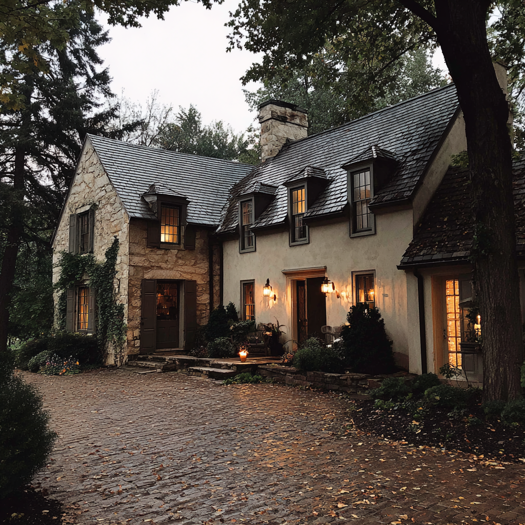L'extérieur d'une maison | Source : Midjourney