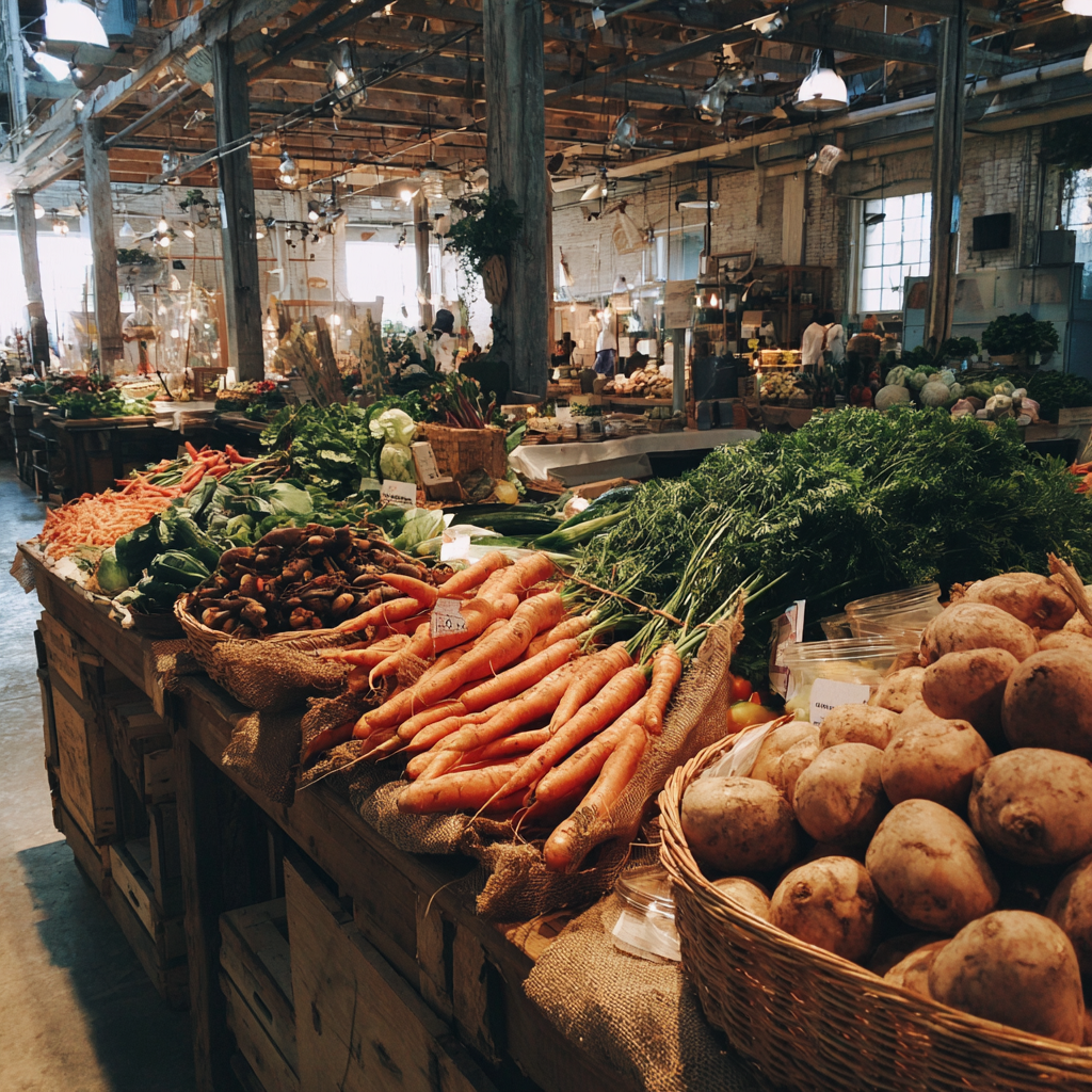 Un marché | Source : Midjourney