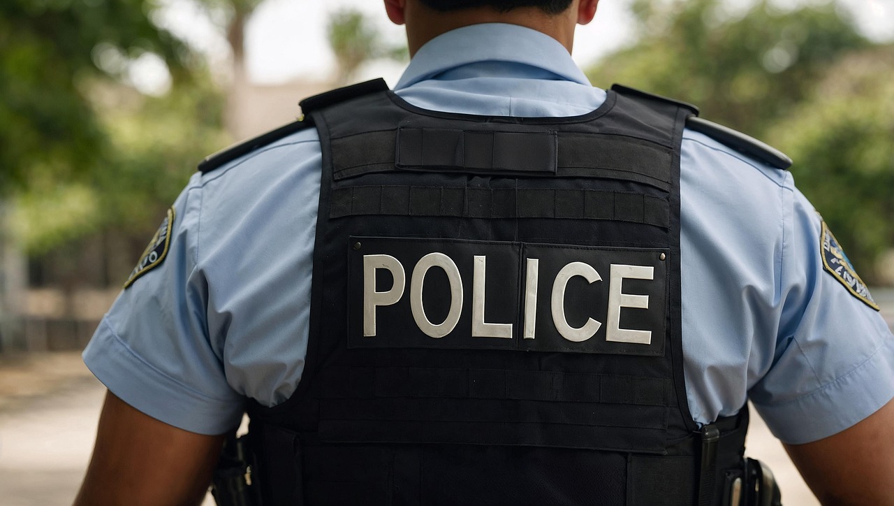 La vue arrière d'un agent de police | Source : Pixabay