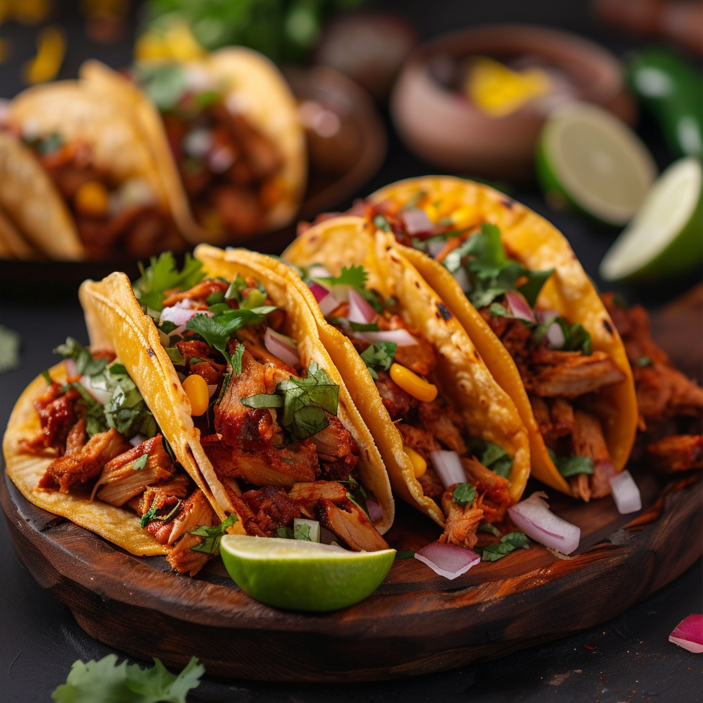 Une assiette de tacos | Source : Midjourney