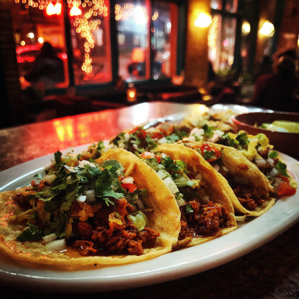 Une assiette de tacos | Source : Midjourney