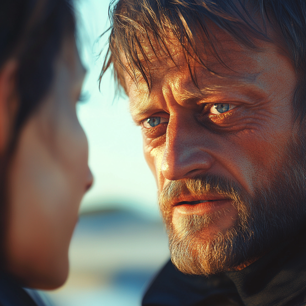 Un homme qui discute avec une femme | Source : Midjourney