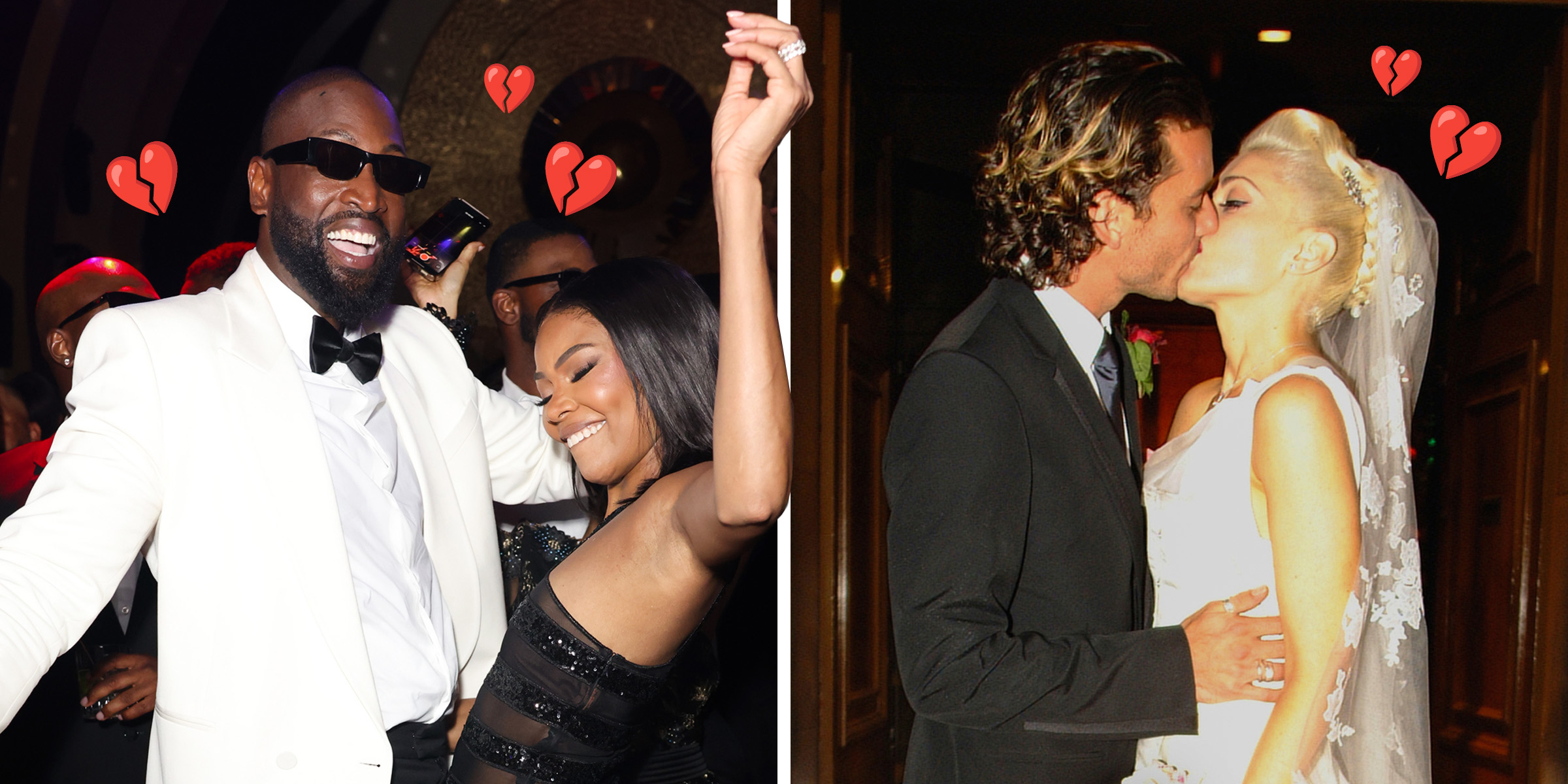 Dwyane Wade et Gabrielle Union | Gavin Rossdale et Gwen Stefani | Source : Getty Images