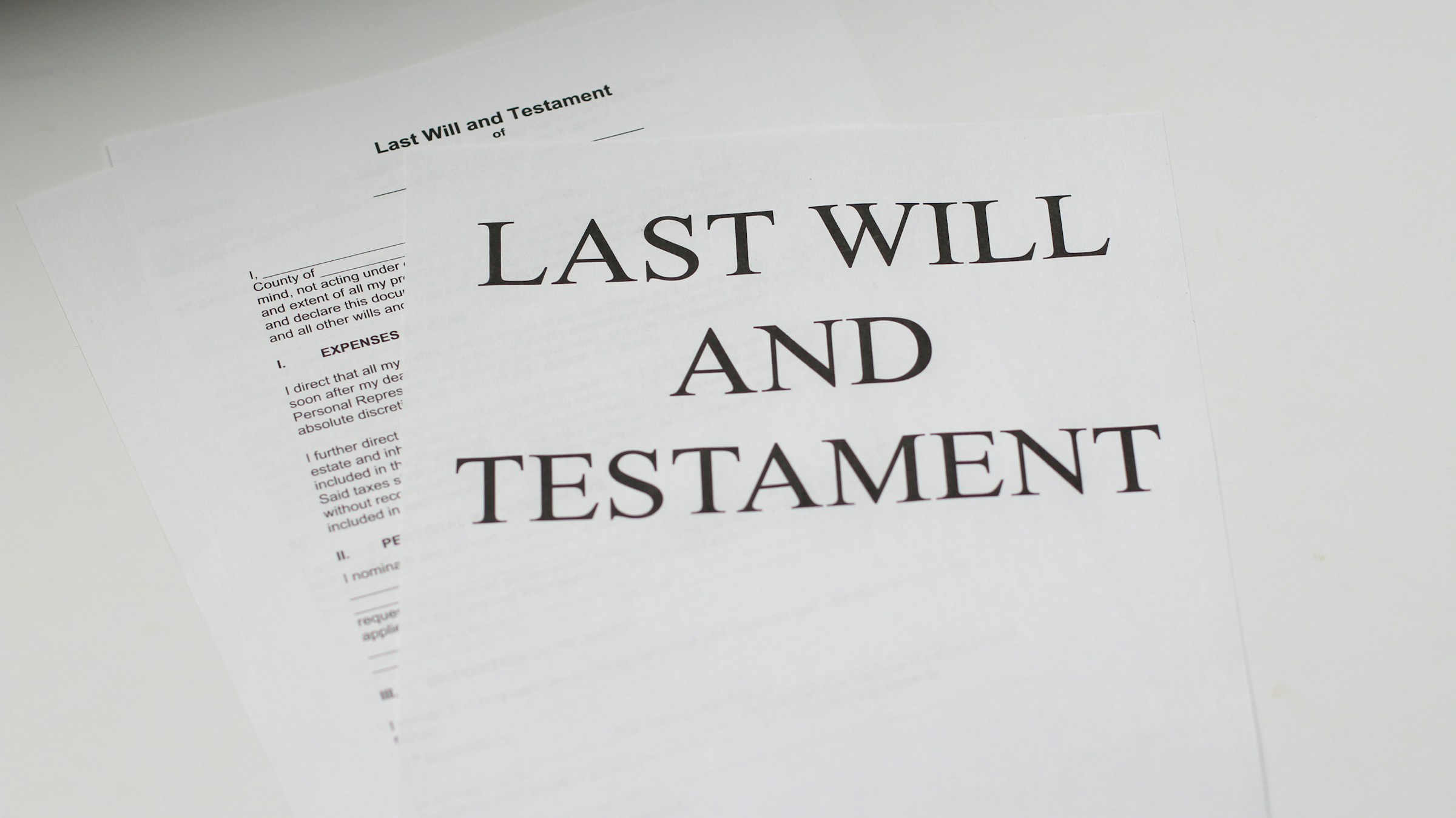Un document de testament | Source : Unsplash