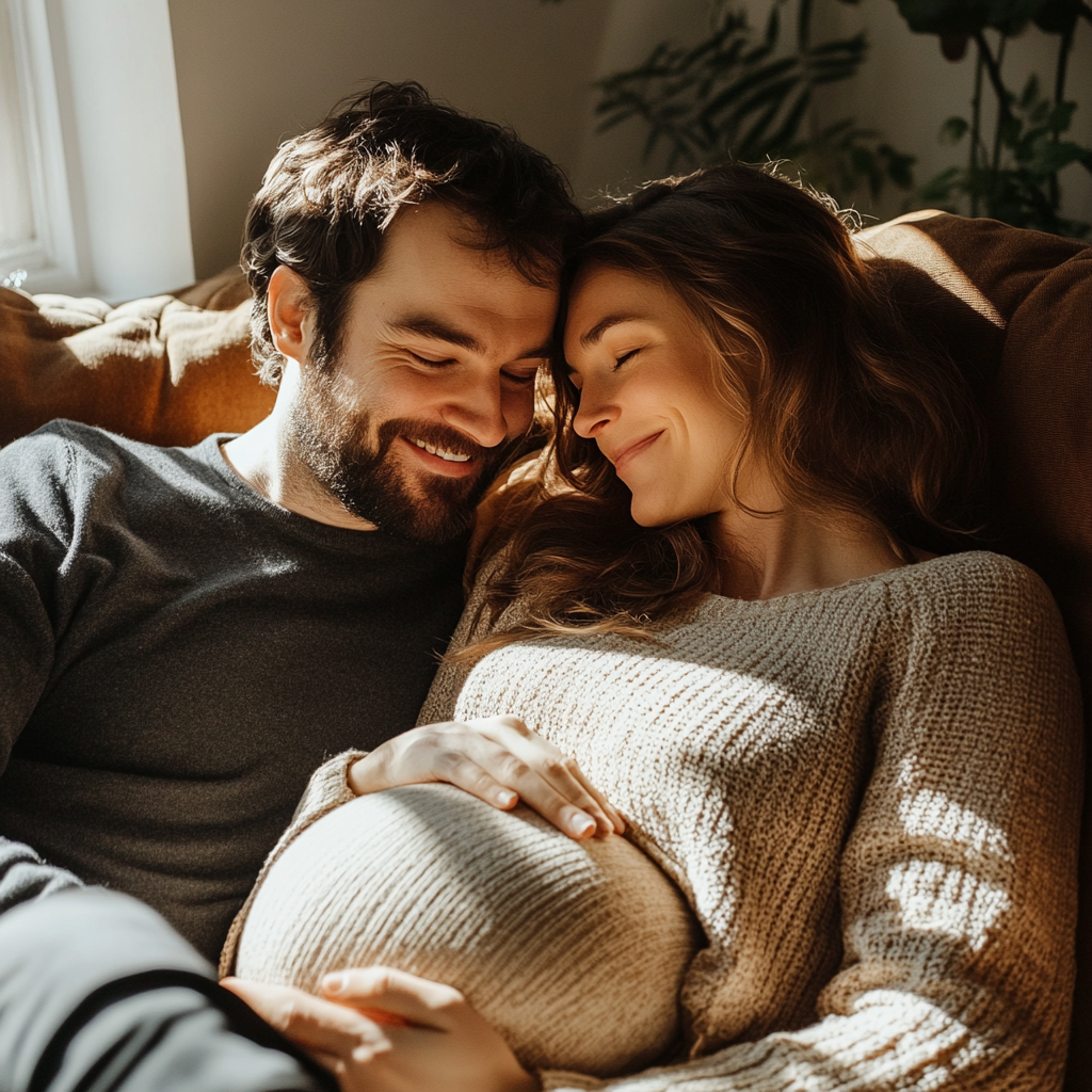 Le couple heureux attend son premier enfant ensemble | Source : Midjourney