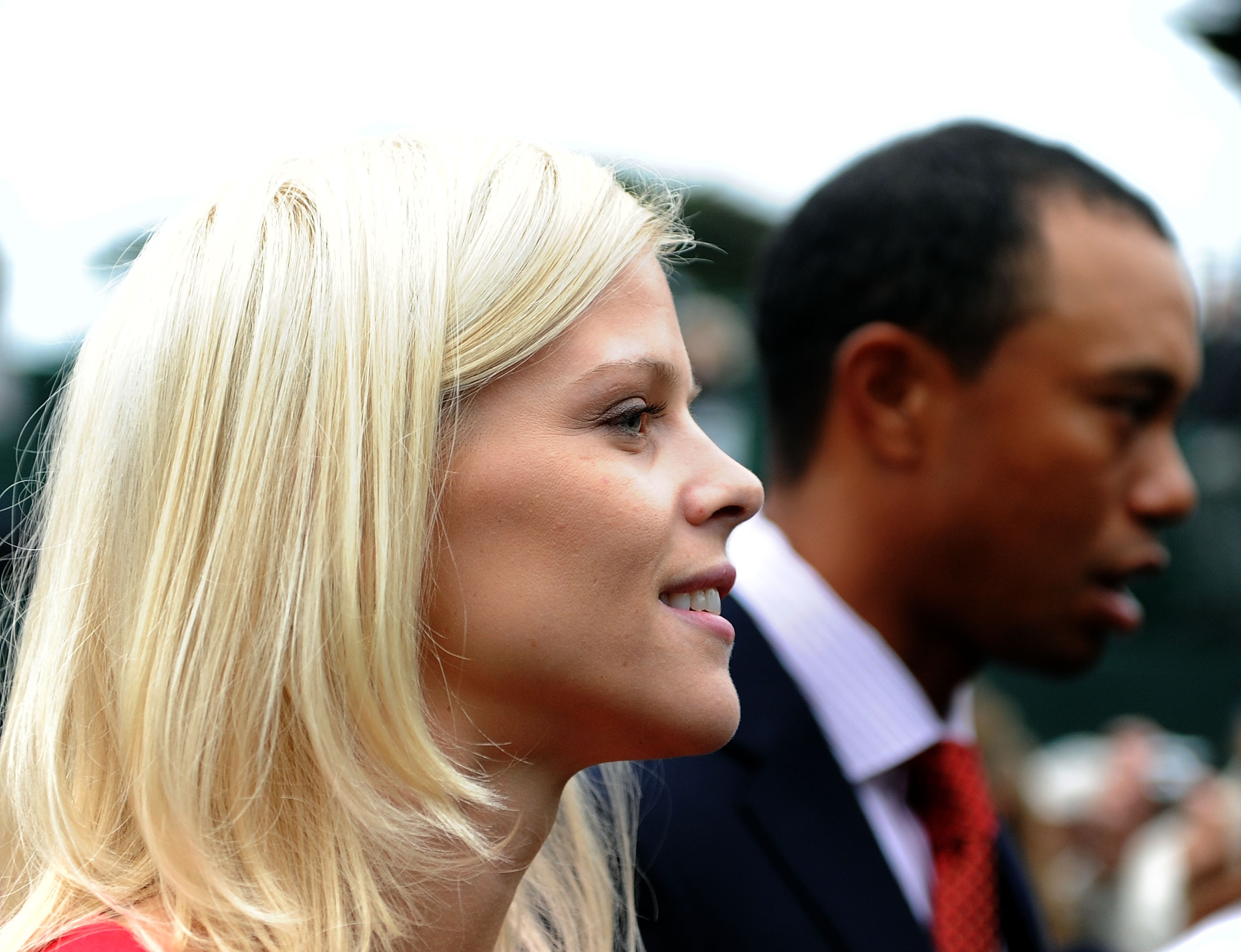 Elin Nordegren et Tiger Woods au terrain de golf de Harding Park le 7 octobre 2009 | Source : Getty Images