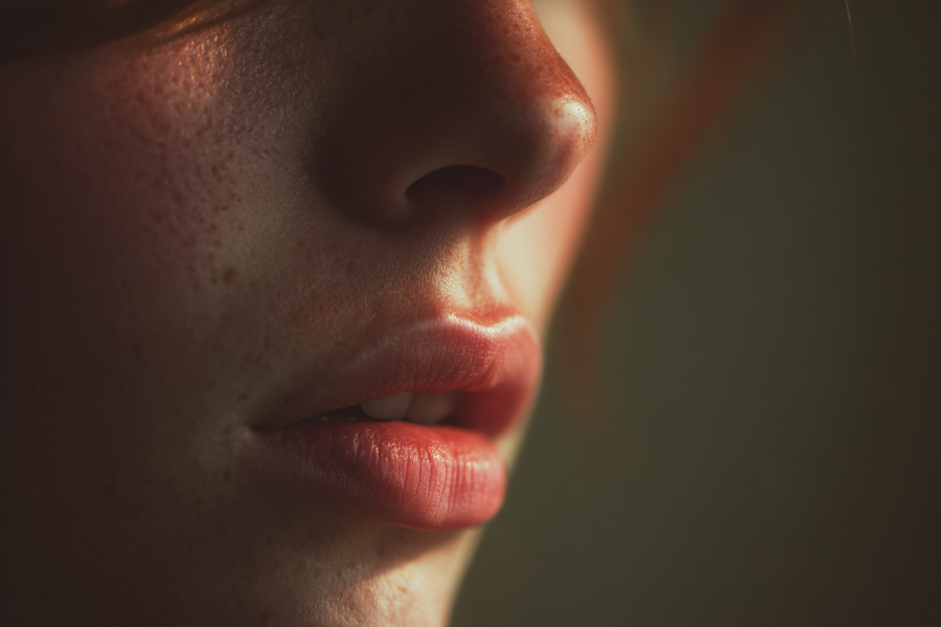 Gros plan sur le visage d'une femme | Source : Midjourney