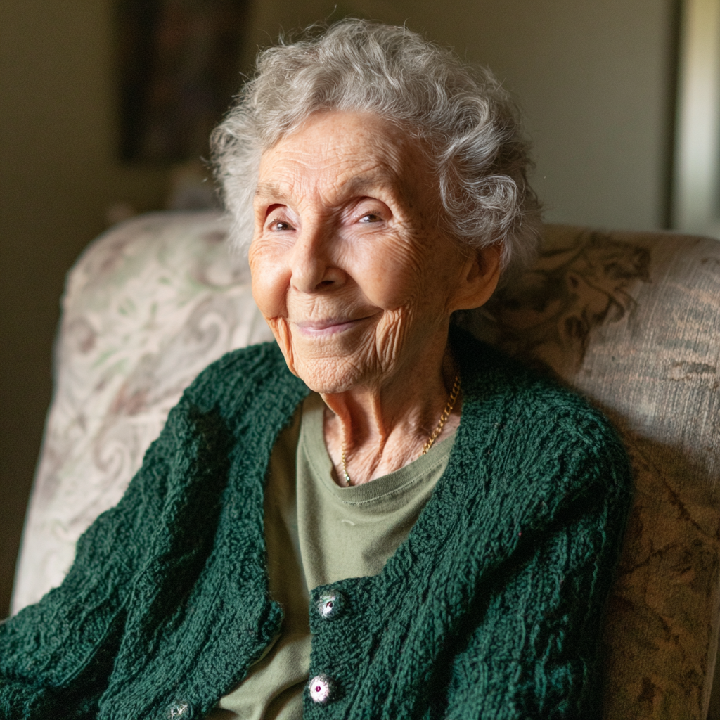 Une vieille femme souriante | Source : Midjourney